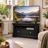 Toulouse Black Painted Fully Assembled Corner TV Unit with Drawer - 20% Off Discount Code FLASH - 2