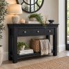 Toulouse Black Painted 3 Drawer Large Console Table Fully Assembled - £50 OFF AUTUMN SALE - 2 Toulouse Black Painted 3 Drawer Large Console Table Fully Assembled - £50 OFF AUTUMN SALE - 2