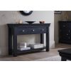 Toulouse Black Painted 3 Drawer Large Assembled Console Table - 20% Off Discount Code FLASH - 2