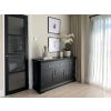 Toulouse 140cm Large Black Painted Sideboard Storage Unit - £80 Off Autumn Sale - 2 Toulouse 140cm Large Black Painted Sideboard Storage Unit - £80 Off Autumn Sale - 2