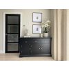 Toulouse 140cm Large Black Painted Sideboard Storage Unit - £80 Off Autumn Sale - 3 Toulouse 140cm Large Black Painted Sideboard Storage Unit - £80 Off Autumn Sale - 3