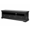 Toulouse Black Painted Grande 1.8m Large TV Unit with 4 Drawers - £60 Off Autumn Sale - 4 Toulouse Black Painted Grande 1.8m Large TV Unit with 4 Drawers - £60 Off Autumn Sale - 4