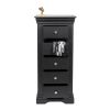 Toulouse Black Painted 5 Drawer Tallboy Chest of Drawers - £40 OFF SUMMER SALE - 6 Toulouse Black Painted 5 Drawer Tallboy Chest of Drawers - £40 OFF SUMMER SALE - 6