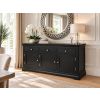Toulouse Black Painted 160cm Large Fully Assembled Sideboard - £100 Off Autumn Sale - 2 Toulouse Black Painted 160cm Large Fully Assembled Sideboard - £100 Off Autumn Sale - 2