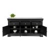 Toulouse Black Painted 160cm Large Fully Assembled Sideboard - £100 OFF SUMMER SALE - 6 Toulouse Black Painted 160cm Large Fully Assembled Sideboard - £100 OFF SUMMER SALE - 6