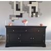 Toulouse Black Painted 160cm Large Fully Assembled Sideboard - £100 OFF SUMMER SALE - 3 Toulouse Black Painted 160cm Large Fully Assembled Sideboard - £100 OFF SUMMER SALE - 3