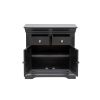 Toulouse 80cm Black Painted Small Assembled Sideboard - £40 OFF SUMMER SALE - 5 Toulouse 80cm Black Painted Small Assembled Sideboard - £40 OFF SUMMER SALE - 5