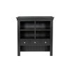 Toulouse 100cm Black Painted Hutch Unit for combining with sideboard - 3 Toulouse 100cm Black Painted Hutch Unit for combining with sideboard - 3