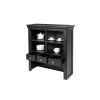 Toulouse 100cm Black Painted Hutch Unit for combining with sideboard - 4 Toulouse 100cm Black Painted Hutch Unit for combining with sideboard - 4