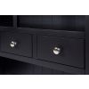 Toulouse 100cm Black Painted Hutch Unit for combining with sideboard - 6 Toulouse 100cm Black Painted Hutch Unit for combining with sideboard - 6