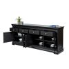 Toulouse Large 200cm Black Painted Sideboard - 20% Off Discount Code FLASH - 4 Toulouse Large 200cm Black Painted Sideboard - 20% Off Discount Code FLASH - 4
