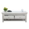 Toulouse Large Grey Painted Coffee Table 4 Drawers with Shelf - 20% Off Discount Code FLASH - 10