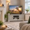 Toulouse Large Grey Painted TV Unit 2 Doors and Shelf Assembled - £40 Off Autumn Sale - 2 Toulouse Large Grey Painted TV Unit 2 Doors and Shelf Assembled - £40 Off Autumn Sale - 2