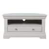 Toulouse Grey Painted Fully Assembled Corner TV Unit with Drawer - £50 OFF SUMMER SALE - 7 Toulouse Grey Painted Fully Assembled Corner TV Unit with Drawer - £50 OFF SUMMER SALE - 7