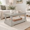 Toulouse Grey Painted Assembled Coffee Table with Shelf - 10% OFF AUTUMN SALE - 2 Toulouse Grey Painted Assembled Coffee Table with Shelf - 10% OFF AUTUMN SALE - 2