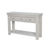 Toulouse 3 Drawer Large Grey Painted Console Table - 20% Off Discount Code FLASH - 6