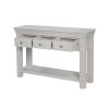 Toulouse 3 Drawer Large Grey Painted Console Table - 20% Off Discount Code FLASH - 8
