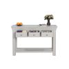 Toulouse 3 Drawer Large Grey Painted Console Table - 20% Off Discount Code FLASH - 9