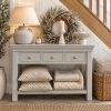 Toulouse 3 Drawer Large Grey Painted Assembled Console Table - £50 OFF AUTUMN SALE - 5 Toulouse 3 Drawer Large Grey Painted Assembled Console Table - £50 OFF AUTUMN SALE - 5