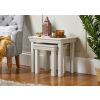 Toulouse Grey Painted Assembled Nest Of 2 Tables - SUMMER SALE - 2 Toulouse Grey Painted Assembled Nest Of 2 Tables - SUMMER SALE - 2