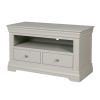 Toulouse Grey Painted Fully Assembled TV Unit 2 Drawers - £80 OFF SUMMER SALE - 4 Toulouse Grey Painted Fully Assembled TV Unit 2 Drawers - £80 OFF SUMMER SALE - 4