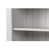 Toulouse Low Small Grey Painted Fully Assembled Bookcase - 20% Off Discount Code FLASH - 12