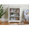 Toulouse Low Small Grey Painted Fully Assembled Bookcase - 20% Off Discount Code FLASH - 5