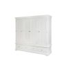 Toulouse Grey Painted Extra Large 4 Door Quad Wardrobe - 20% Off Discount Code FLASH - 4 Toulouse Grey Painted Extra Large 4 Door Quad Wardrobe - 20% Off Discount Code FLASH - 4