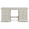 Toulouse Double Pedestal Grey Painted Large Dressing Table / Desk - Fully Assembled - 10% OFF AUTUMN SALE - 7 Toulouse Double Pedestal Grey Painted Large Dressing Table / Desk - Fully Assembled - 10% OFF AUTUMN SALE - 7