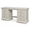 Toulouse Double Pedestal Grey Painted Large Dressing Table / Desk - Fully Assembled - 10% OFF AUTUMN SALE - 5 Toulouse Double Pedestal Grey Painted Large Dressing Table / Desk - Fully Assembled - 10% OFF AUTUMN SALE - 5