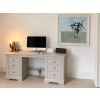 Toulouse Double Pedestal Grey Painted Large Dressing Table / Desk - Fully Assembled - 10% OFF AUTUMN SALE - 3 Toulouse Double Pedestal Grey Painted Large Dressing Table / Desk - Fully Assembled - 10% OFF AUTUMN SALE - 3