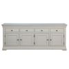 Toulouse Grey Painted 200cm Large Fully Assembled Sideboard - 20% Off Discount Code FLASH - 15