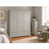 Toulouse Grey Painted Triple Wardrobe with Drawers - £120 OFF SUMMER SALE - 2 Toulouse Grey Painted Triple Wardrobe with Drawers - £120 OFF SUMMER SALE - 2