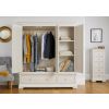 Toulouse Grey Painted Triple Wardrobe with Drawers - £120 OFF SUMMER SALE - 3 Toulouse Grey Painted Triple Wardrobe with Drawers - £120 OFF SUMMER SALE - 3