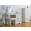 Toulouse Grey Painted Single Pedestal Dressing Table / Desk - 20% Off Discount Code FLASH - 2 Toulouse Grey Painted Single Pedestal Dressing Table / Desk - 20% Off Discount Code FLASH - 2