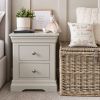 Toulouse Grey Painted 2 Drawer Large Assembled Bedside Table - £40 OFF FLASH SALE - 8 Toulouse Grey Painted 2 Drawer Large Assembled Bedside Table - £40 OFF FLASH SALE - 8