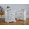Toulouse Grey Painted 2 Drawer Large Assembled Bedside Table - £40 OFF FLASH SALE - 14 Toulouse Grey Painted 2 Drawer Large Assembled Bedside Table - £40 OFF FLASH SALE - 14