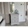 Toulouse Grey Painted 2 Drawer Large Assembled Bedside Table - £40 OFF FLASH SALE - 8 Toulouse Grey Painted 2 Drawer Large Assembled Bedside Table - £40 OFF FLASH SALE - 8