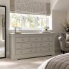 Toulouse Grey Painted 3 Over 4 Large Chest of Drawers (£250 OFF) - 4