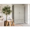 Toulouse Grey Painted Double Wardrobe with Drawer - Partially Assembled - £50 OFF AUTUMN SALE - 3 Toulouse Grey Painted Double Wardrobe with Drawer - Partially Assembled - £50 OFF AUTUMN SALE - 3