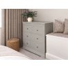 Toulouse Grey Painted "Grande" Extra Large 2 Over 2 Chest of Drawers - £150 Off Autumn Sale - 3