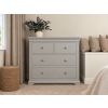 Toulouse Grey Painted "Grande" Extra Large 2 Over 2 Chest of Drawers - £150 Off Autumn Sale - 4