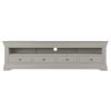 Toulouse Grey Painted Grande 1.8m Large TV Unit With 4 Drawers - 20% Off Discount Code FLASH - 4