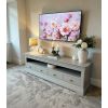 Toulouse Grey Painted Grande 1.8m Large TV Unit With 4 Drawers - 20% Off Discount Code FLASH - 2