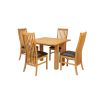 Lichfield Flip Top 100cm 50cm Oak Table 4 Lichfield Brown Leather Oak Chair Set - SUMMER MEGA DEAL - 2 Lichfield Flip Top 100cm 50cm Oak Table 4 Lichfield Brown Leather Oak Chair Set - SUMMER MEGA DEAL - 2