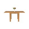 Lichfield Flip Top 80cm to 160cm Oak Table 4 Lichfield Brown Leather Oak Chair Set - 8 Lichfield Flip Top 80cm to 160cm Oak Table 4 Lichfield Brown Leather Oak Chair Set - 8