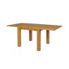 Flip Top 90cm 180cm Extending Oak Table 2 Lichfield Brown Leather Chair Set - 4 Flip Top 90cm 180cm Extending Oak Table 2 Lichfield Brown Leather Chair Set - 4