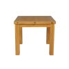Flip Top 90cm 180cm Extending Oak Table 4 Lichfield Brown Leather Chair Set - 9 Flip Top 90cm 180cm Extending Oak Table 4 Lichfield Brown Leather Chair Set - 9