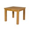 Flip Top 90cm 180cm Extending Oak Table 4 Lichfield Brown Leather Chair Set - 10 Flip Top 90cm 180cm Extending Oak Table 4 Lichfield Brown Leather Chair Set - 10
