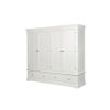 Toulouse White Painted 4 Door Double Hanging Quad Extra Large Wardrobe - 20% Off Discount Code FLASH - 4 Toulouse White Painted 4 Door Double Hanging Quad Extra Large Wardrobe - 20% Off Discount Code FLASH - 4